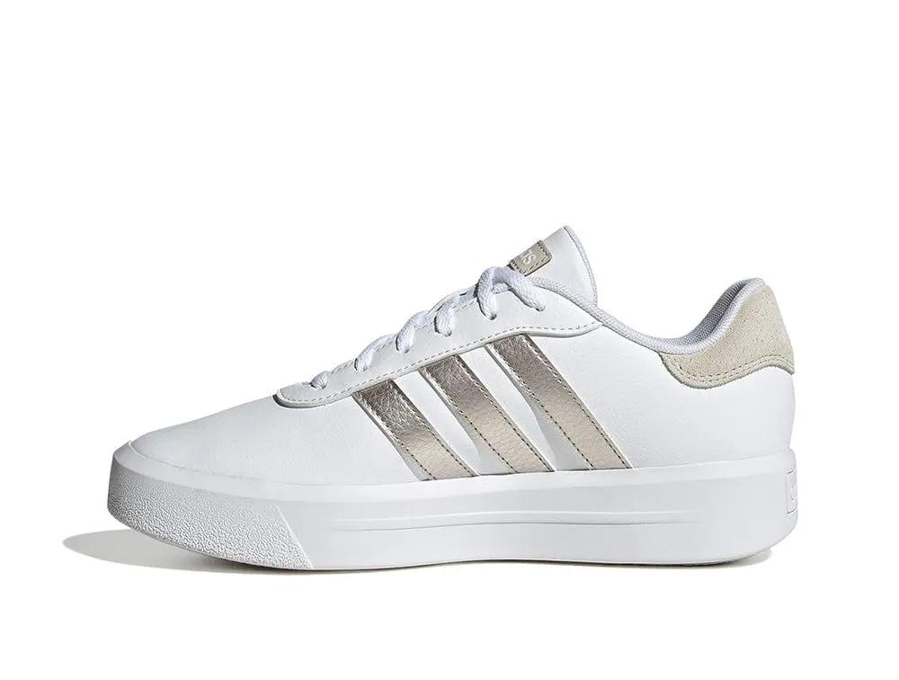 Zapatilla Adidas Court Plataforma Mujer Blanco