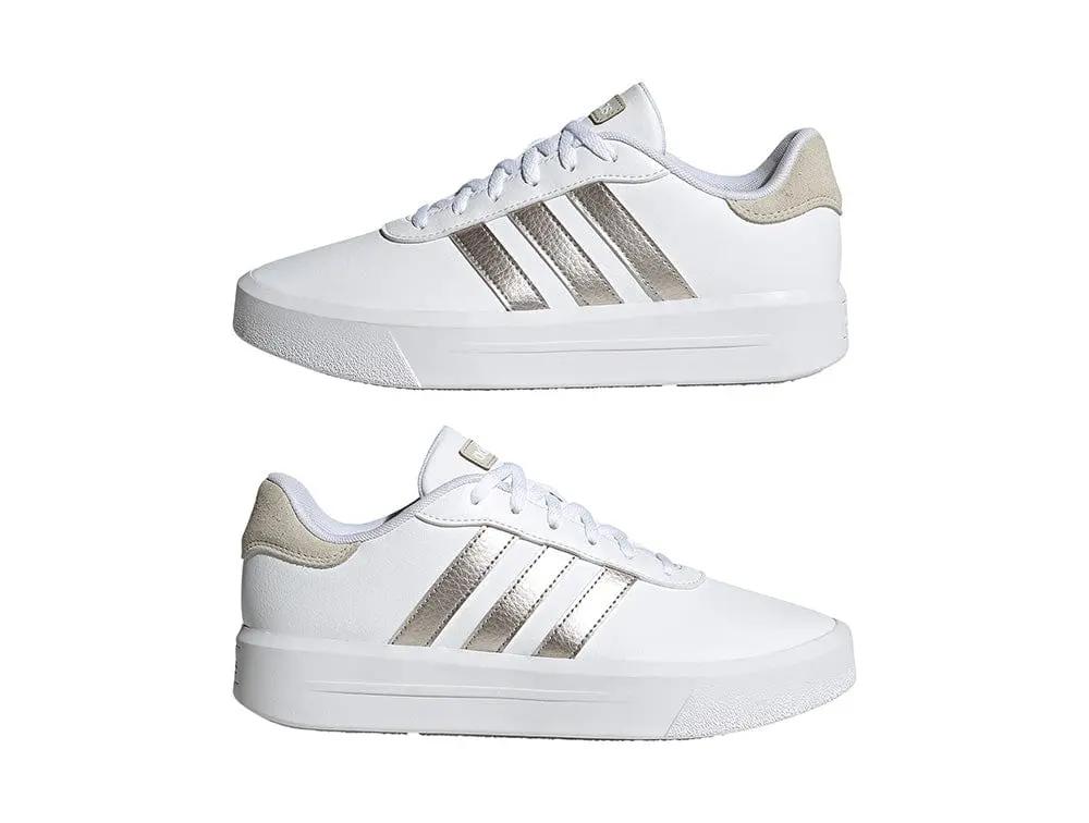 Zapatilla Adidas Court Plataforma Mujer Blanco