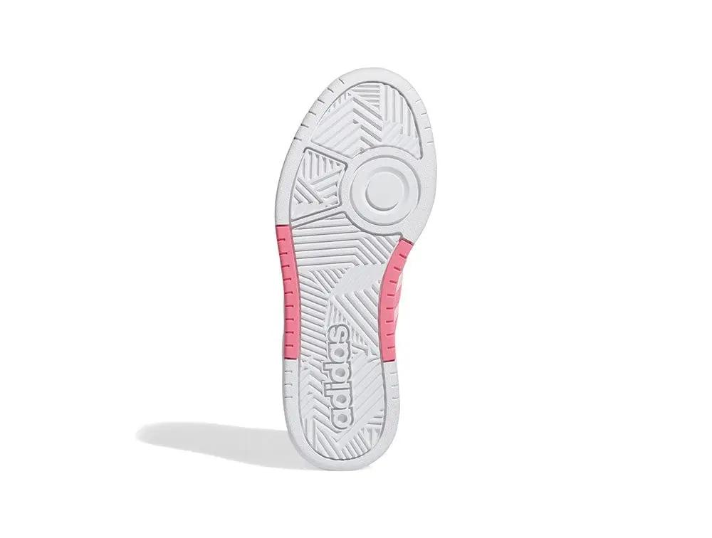 Zapatilla Adidas Hoops 3.0 Bold Cuero Mujer Blanco