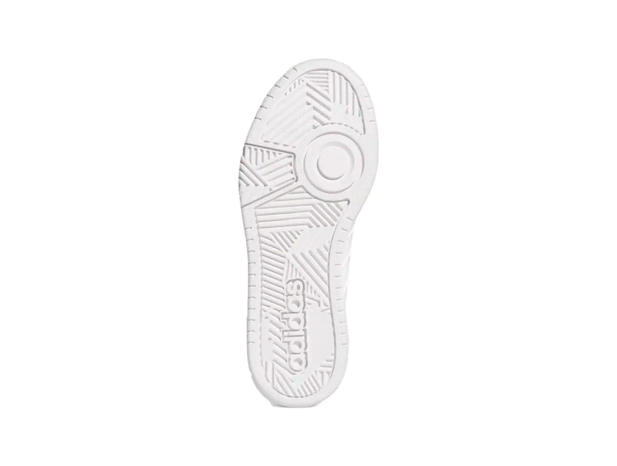 Zapatilla Adidas Hoops 3.0 Cuero Mujer Blanco