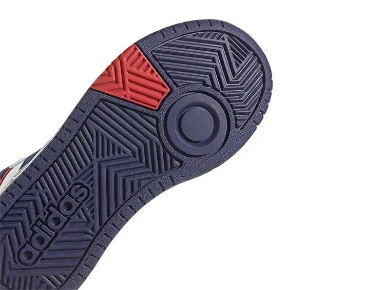 Zapatilla Adidas Hoops 3.0 Mid Junior Blanco