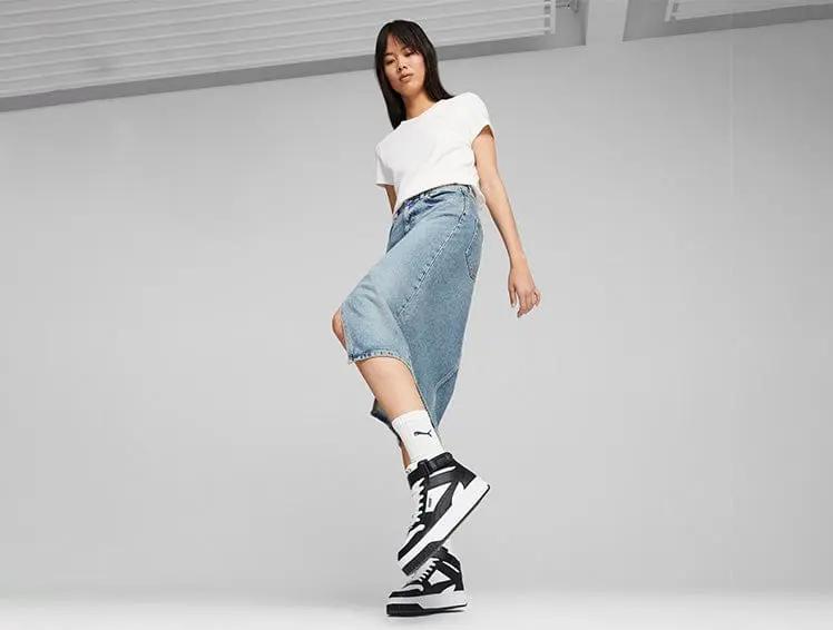 Zapatillas Puma Carina Street Mid Mujer Negro