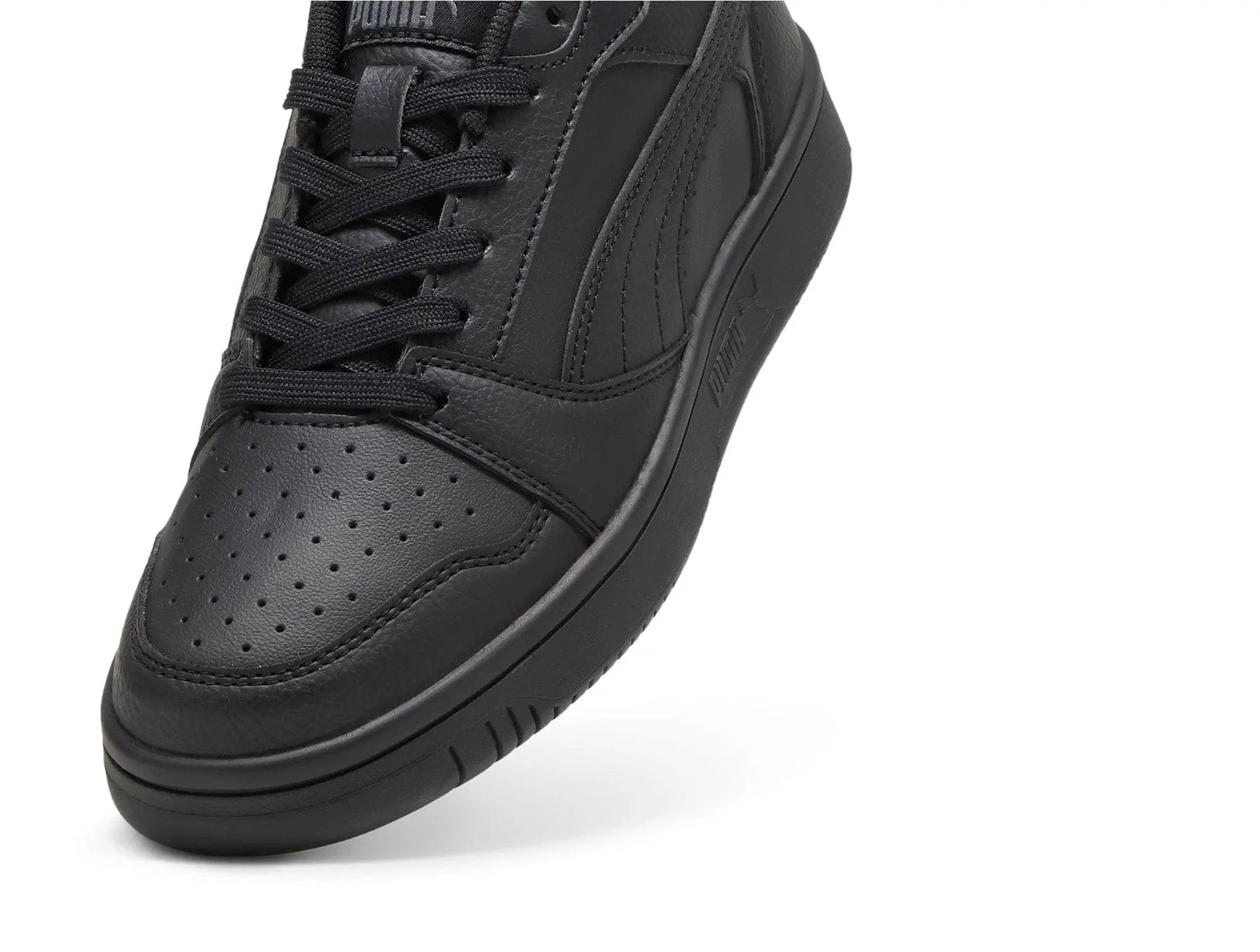 Zapatillas Puma Rebound V6 Cadete Mono Negro