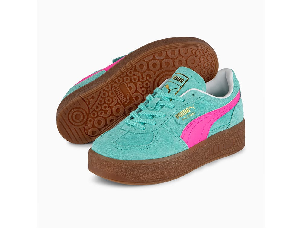 Zapatilla Puma Palermo Elevata Mujer Celeste/Gum